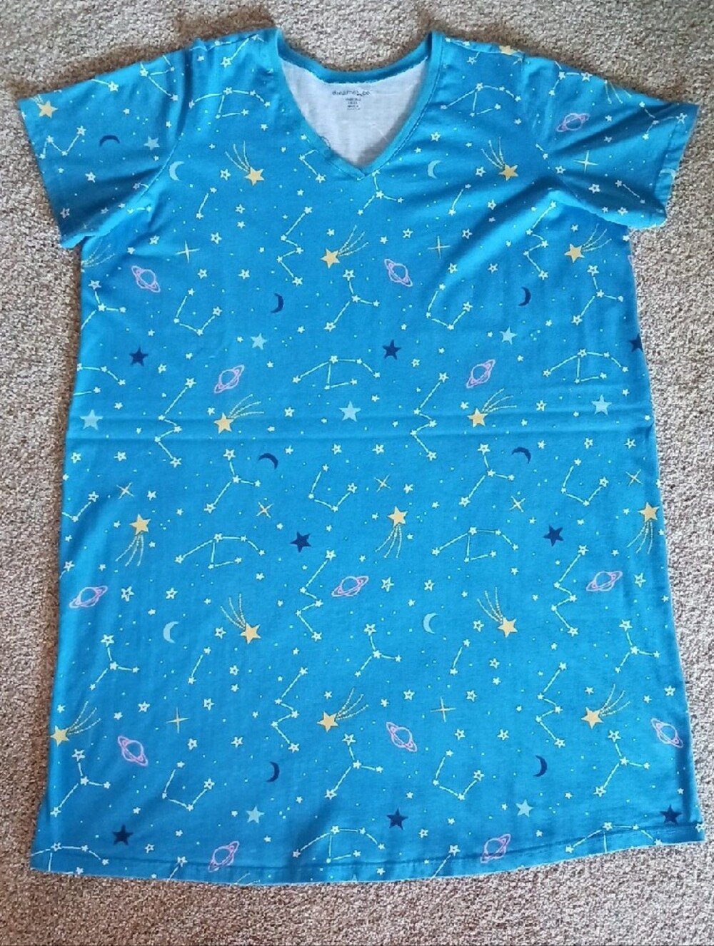Dreams Co~ 2 Cotton Sleepshirts 1X/2X - Picture 3 of 9